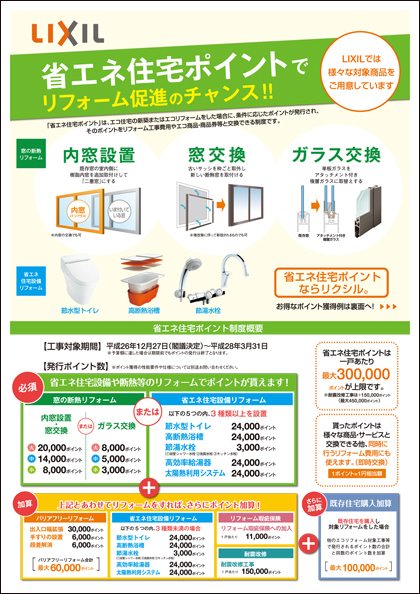 LIXIL省エネ住宅エコポイント